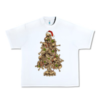 White Skeleton Christmas Tree Urban Heavy Tee - RanaPortraitStore