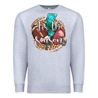Heather Grey tis the season football helmet Premium Sweatshirt - AdoDesignShop