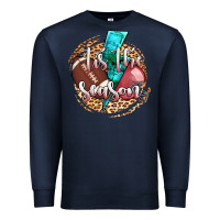 Navy tis the season football helmet Premium Sweatshirt - AdoDesignShop
