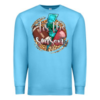 Ocean Blue tis the season football helmet Premium Sweatshirt - AdoDesignShop
