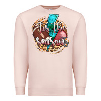 Pale Pink tis the season football helmet Premium Sweatshirt - AdoDesignShop