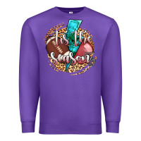 Purple tis the season football helmet Premium Sweatshirt - AdoDesignShop
