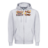 Heather Grey nacho average daddy libbey glass Zipper Hoodie - HRA Design Shop