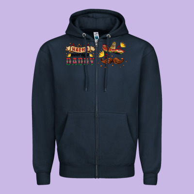 Nacho Average Daddy Libbey Glass Zipper Hoodie Designed By Hra Design Shop