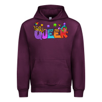 Mauve Wine Western Queer LGBTQ+ Urban Hoodie - BundleAndBundleShop
