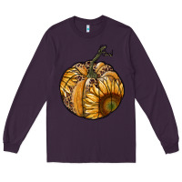 Plum sunflower pumpkin Long Sleeve Tee - RanaPortraitStore