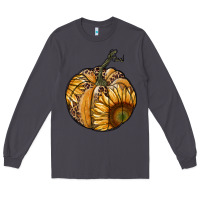 Smoke sunflower pumpkin Long Sleeve Tee - RanaPortraitStore
