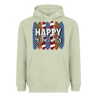 Matcha happy 4th of july brushstrokes Heavyweight Hoodie - BundleAndBundleShop