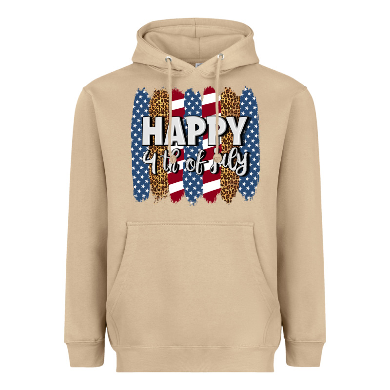 Happy 4th Of July Brushstrokes Heavyweight Hoodie by BundleAndBundleShop | Teevron