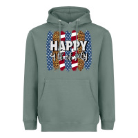 Sage happy 4th of july brushstrokes Heavyweight Hoodie - BundleAndBundleShop