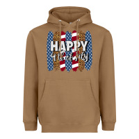Toasted Coconut happy 4th of july brushstrokes Heavyweight Hoodie - BundleAndBundleShop