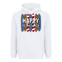 White happy 4th of july brushstrokes Heavyweight Hoodie - BundleAndBundleShop