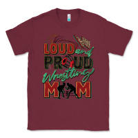 Burgundy loud and proud wrestling mom Classic Tee - Zillion Design Studio