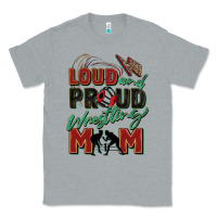 Heather Grey loud and proud wrestling mom Classic Tee - Zillion Design Studio