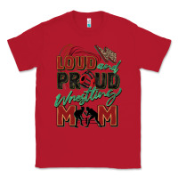 Red loud and proud wrestling mom Classic Tee - Zillion Design Studio