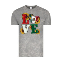 Cloud Rock Mexican Flag With Sunflowers Love Vintage Tee - RanaPortraitStore