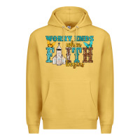 Antique Gold worry ends when faith begins Premium Hoodie - NancyCooperArtShop