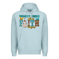 Blue Mist worry ends when faith begins Premium Hoodie - NancyCooperArtShop