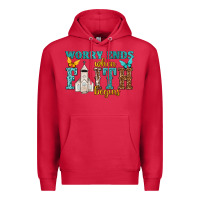 Cardinal worry ends when faith begins Premium Hoodie - NancyCooperArtShop