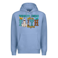Colony Blue worry ends when faith begins Premium Hoodie - NancyCooperArtShop