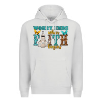 Dove Grey worry ends when faith begins Premium Hoodie - NancyCooperArtShop