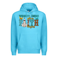 Ocean Blue worry ends when faith begins Premium Hoodie - NancyCooperArtShop