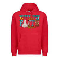 Red worry ends when faith begins Premium Hoodie - NancyCooperArtShop