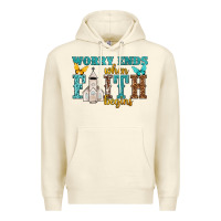 Sandshell worry ends when faith begins Premium Hoodie - NancyCooperArtShop