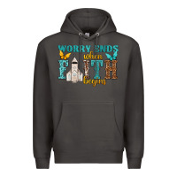 Smoke worry ends when faith begins Premium Hoodie - NancyCooperArtShop