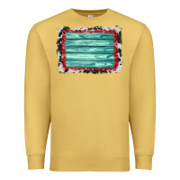 Antique Gold cowhide bandana wood background Premium Sweatshirt - AdoDesignShop