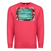 Cardinal cowhide bandana wood background Premium Sweatshirt - AdoDesignShop