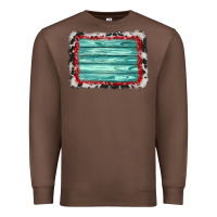Chestnut cowhide bandana wood background Premium Sweatshirt - AdoDesignShop