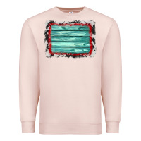 Pale Pink cowhide bandana wood background Premium Sweatshirt - AdoDesignShop