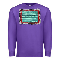 Purple cowhide bandana wood background Premium Sweatshirt - AdoDesignShop