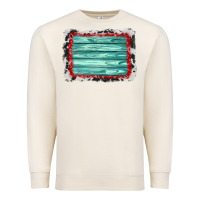 Sandshell cowhide bandana wood background Premium Sweatshirt - AdoDesignShop