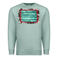Seafoam cowhide bandana wood background Premium Sweatshirt - AdoDesignShop