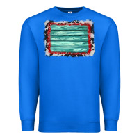 True Royal cowhide bandana wood background Premium Sweatshirt - AdoDesignShop