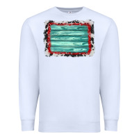 White cowhide bandana wood background Premium Sweatshirt - AdoDesignShop