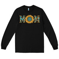 Black sunflower mom Long Sleeve Tee - RanaPortraitStore