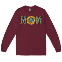 Burgundy sunflower mom Long Sleeve Tee - RanaPortraitStore