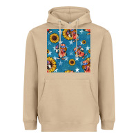 Mushroom 4th of july sunflowers hotdog seamless pattern Heavyweight Hoodie - BundleAndBundleShop