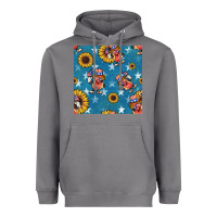 Storm 4th of july sunflowers hotdog seamless pattern Heavyweight Hoodie - BundleAndBundleShop