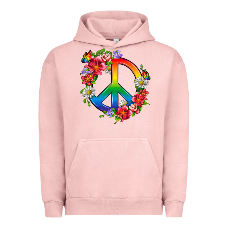 Peace Pride Lgbtq+ And Flowers Urban Hoodie by BundleAndBundleShop | Teevron