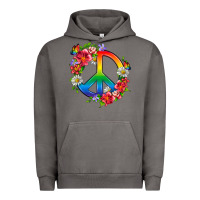 Pigment Tornado Peace Pride LGBTQ+ And Flowers Urban Hoodie - BundleAndBundleShop