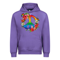 Tulip Peace Pride LGBTQ+ And Flowers Urban Hoodie - BundleAndBundleShop
