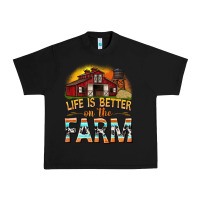 Black life is better on the farm with barn Urban Heavy Tee - texasbilliewilder