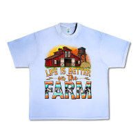 Grape Ice life is better on the farm with barn Urban Heavy Tee - texasbilliewilder