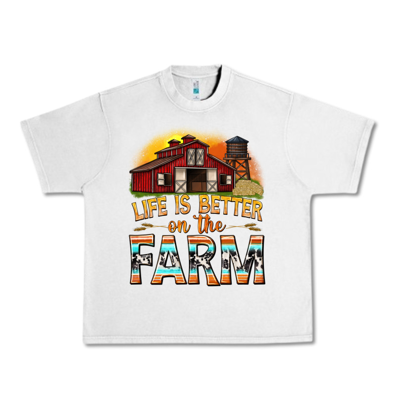 Life Is Better On The Farm With Barn Urban Heavy Tee by texasbilliewilder | Teevron