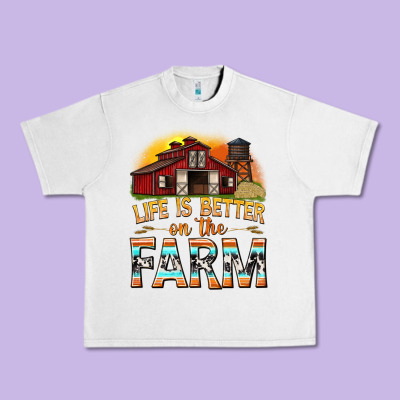 Urban Heavy Tee life is better on the farm with barn