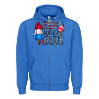True Royal red white blue Zipper Hoodie - CowhideDigitalArt